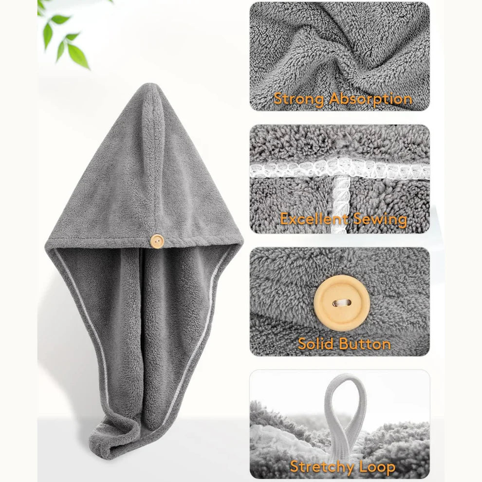 Microfiber Hair Drying Cap Buy 1 Get 1 FREE